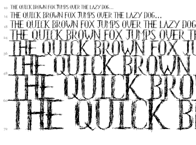 HKH Old Glyphs font waterfall